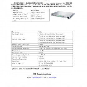 126ns宽范围光纤延迟线