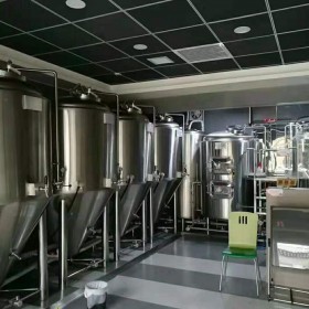 供应酒店的精酿啤酒设备 产量1吨的啤酒设备厂家