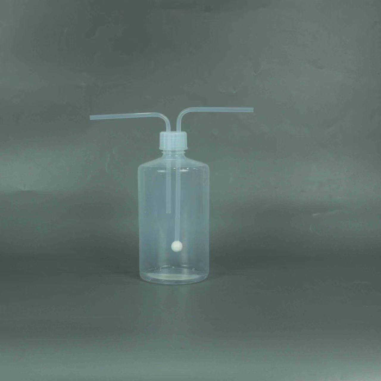PFA洗气瓶耐腐蚀PFA进气出气反应瓶透明可视PFA鼓泡瓶