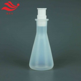 PFA锥形瓶耐腐蚀PFA三角瓶平底设计稳定性好PFA反应瓶