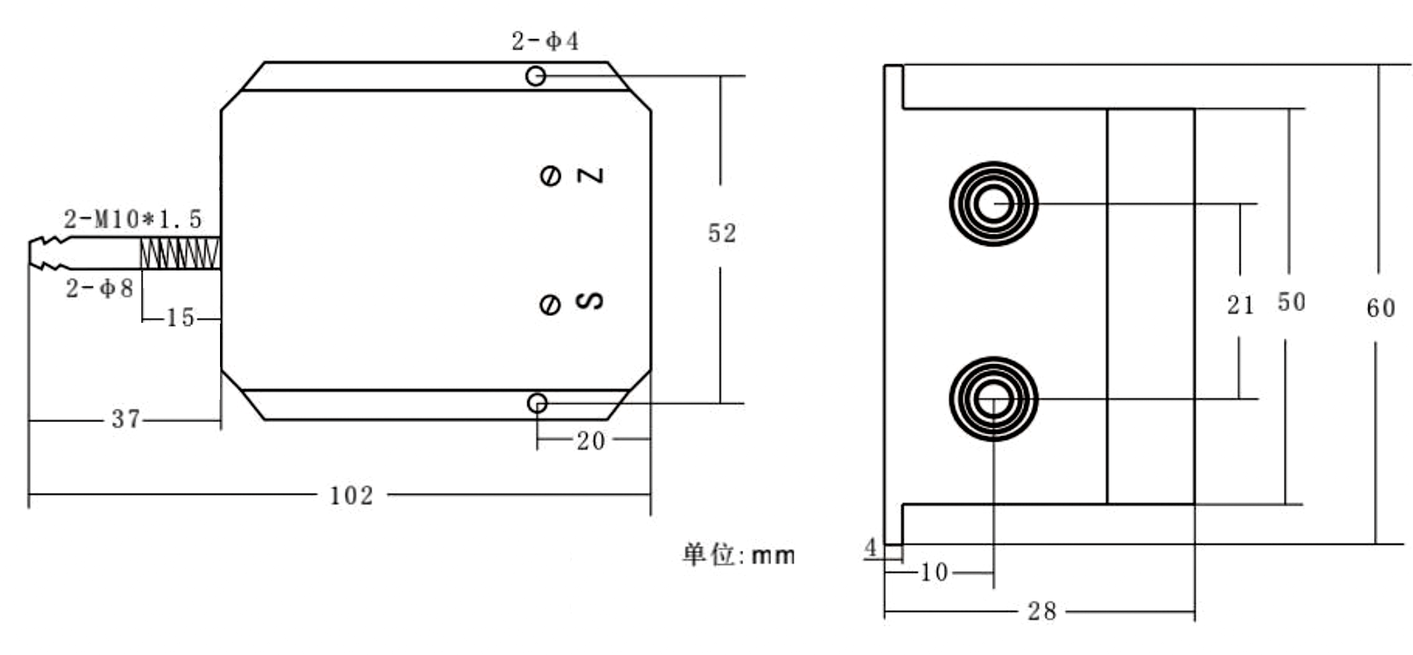 PTL802D尺寸图