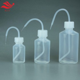 PFA洗瓶一体成型内壁光滑易清洗特氟龙洗瓶耐腐蚀瓶身柔软